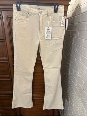 T.J.Maxx Cream Corduroy Flare Jeans